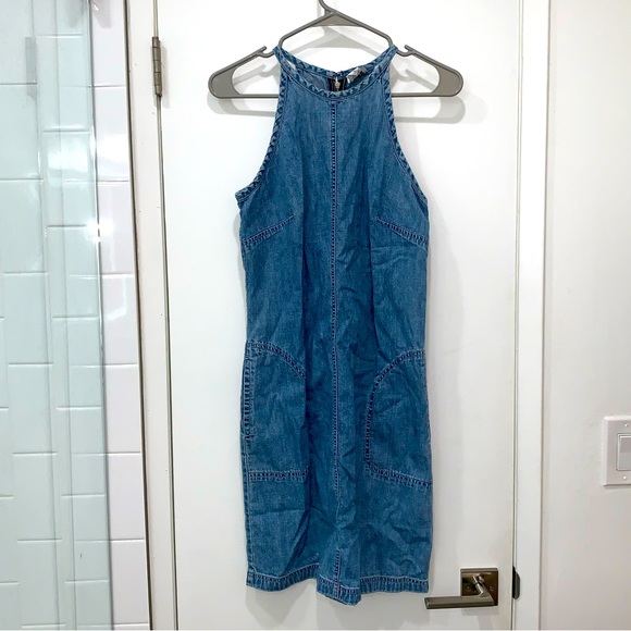 LOFT Dresses & Skirts - SOLD NWOT LOFT light wash denim dress size 6